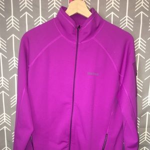 Marmot athletic zippered fleece jacket women’s L